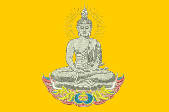 Buddha Embroidery Design Review for Small Business Merch