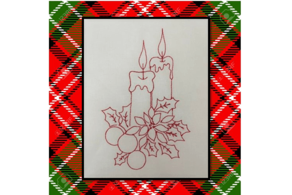 Candle Redwork: A Seasonal Embroidery Review