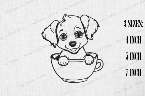 Cute Australian Shepherd in Coffee Cup Design Review