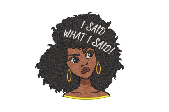 Funny Afro Woman. Black Beauty: A Designer Review