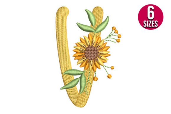 Sunflower Alphabet Letter V: A Designer's Review